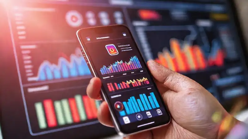 Análisis de Instagram: diseño moderno y vibrante