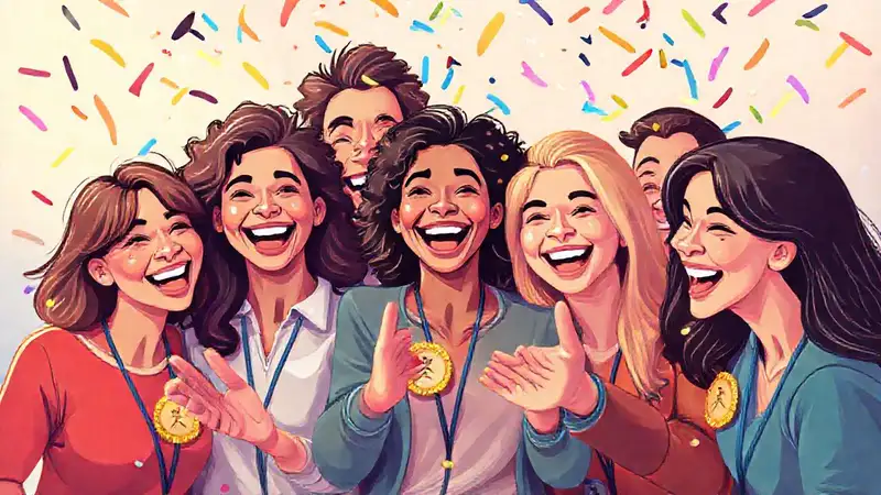 Celebración digital alegre y colorida